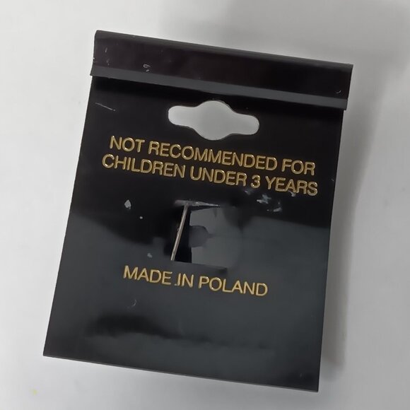 Vintage MENDU Handcrafted Elephant Pin Pinback Brooch Purple Clay Poland - Picture 3 of 6